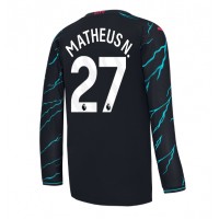 Camiseta Manchester City Matheus Nunes #27 Tercera Equipación 2023-24 manga larga